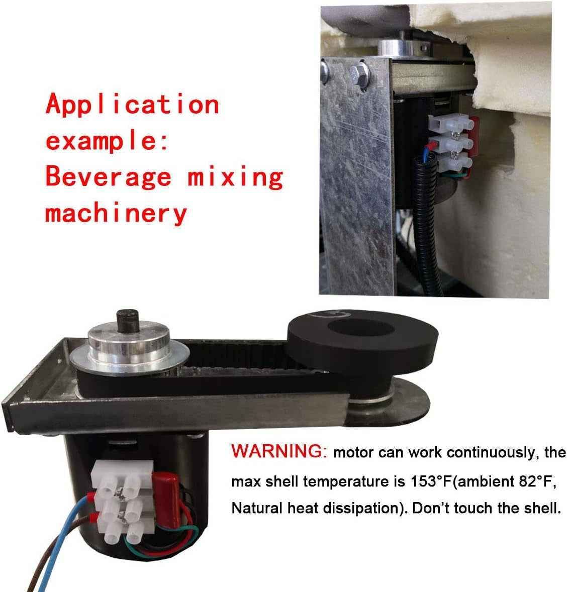 60RPM Reducer Motor Dual Bearing Synchronous Gear AC Motor CW/CCW Control 115V 60Hz 10W 60KTYZ