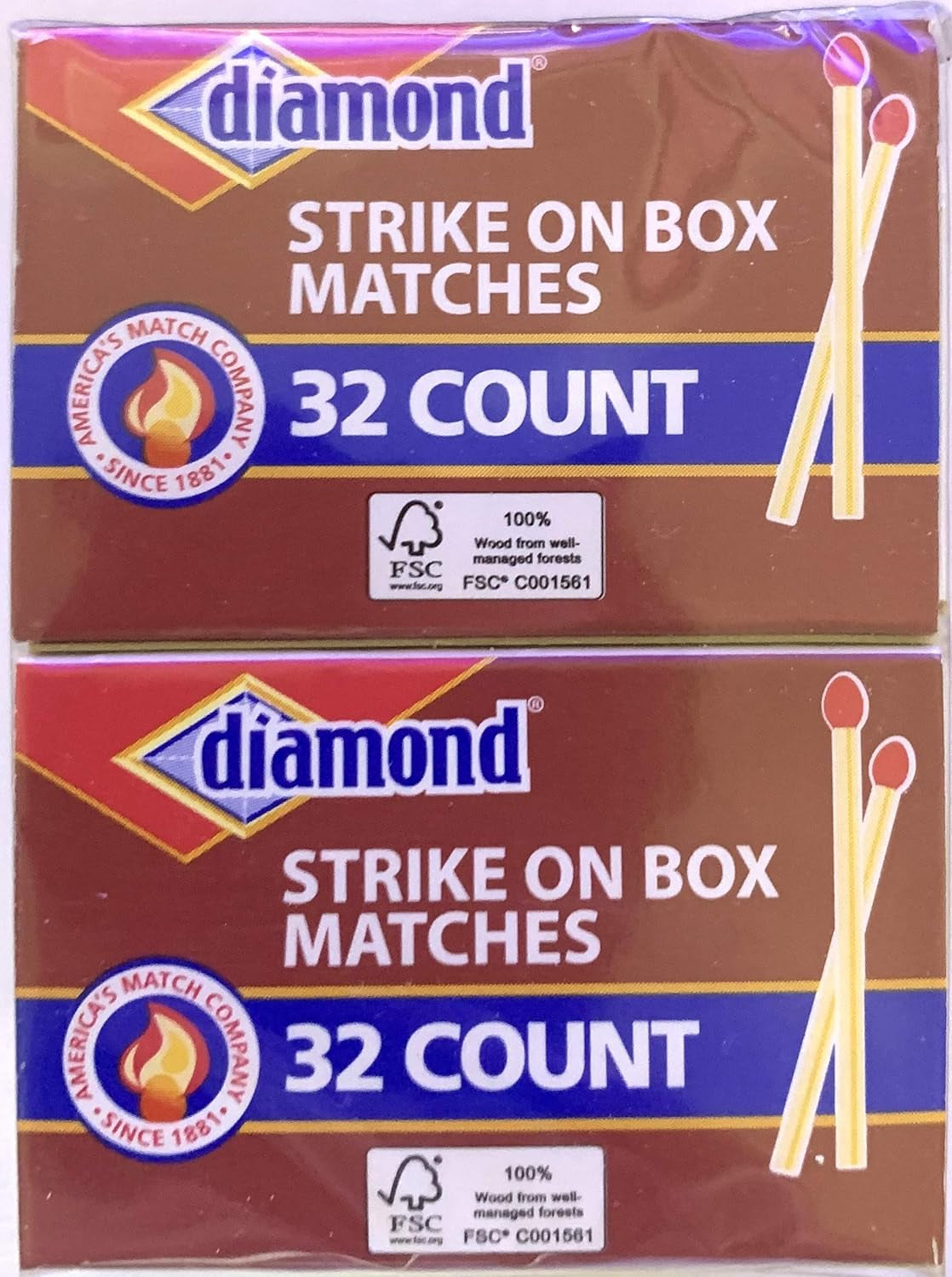 Greenlight Diamond Strike on Box Matches, 32 Count (Pack of 10)