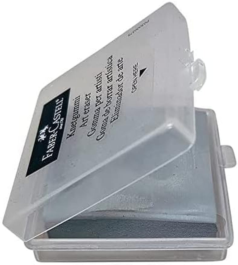 Faber-Castell Erasers - Drawing Art Kneaded Erasers, Large Size Grey - 4 Pack