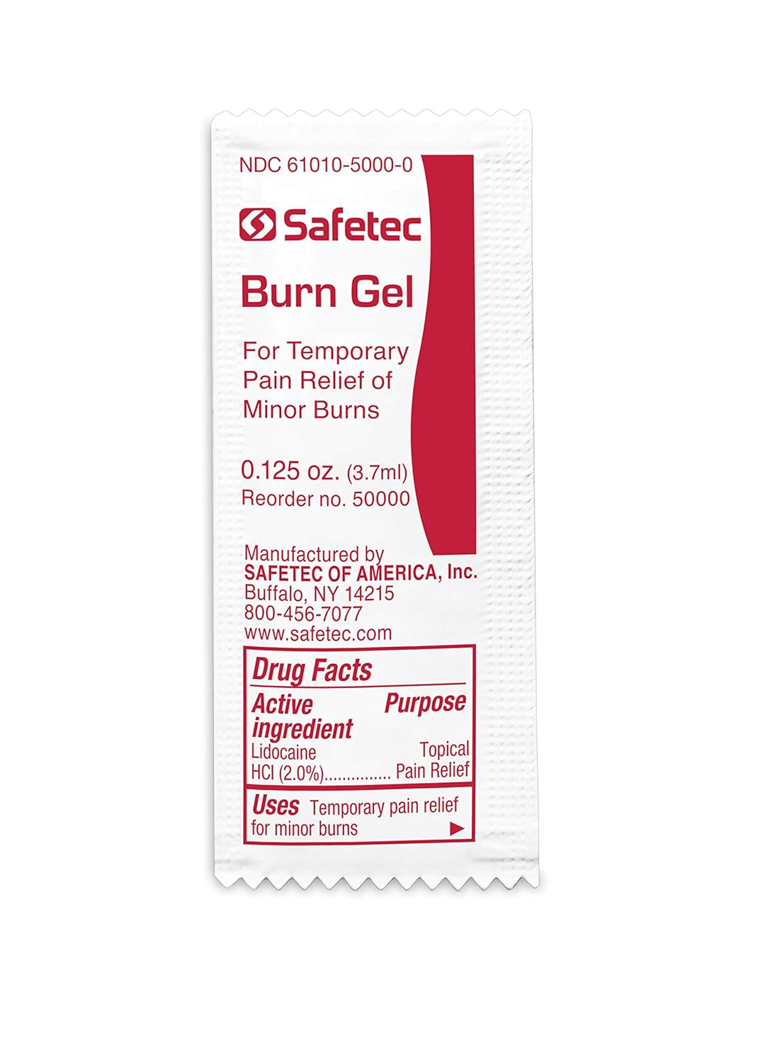 Safetec Burn Gel.125 Oz. Pouch 25 Ct. Box