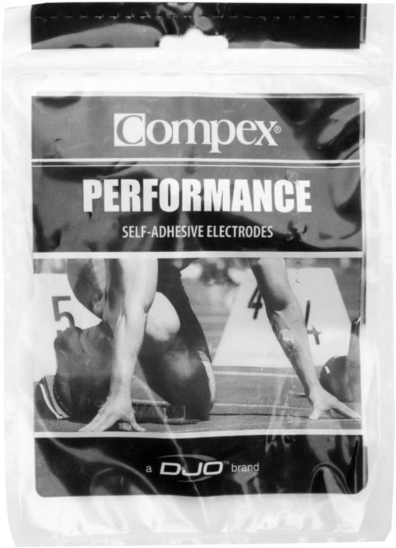 Compex Easy Snap Electrodes 2In X 2In for Edge, Performance, Sport Elite Muscle Stimulators - 1 Pack (4 Electrodes) – Blue, 4 Count (Pack of 1)