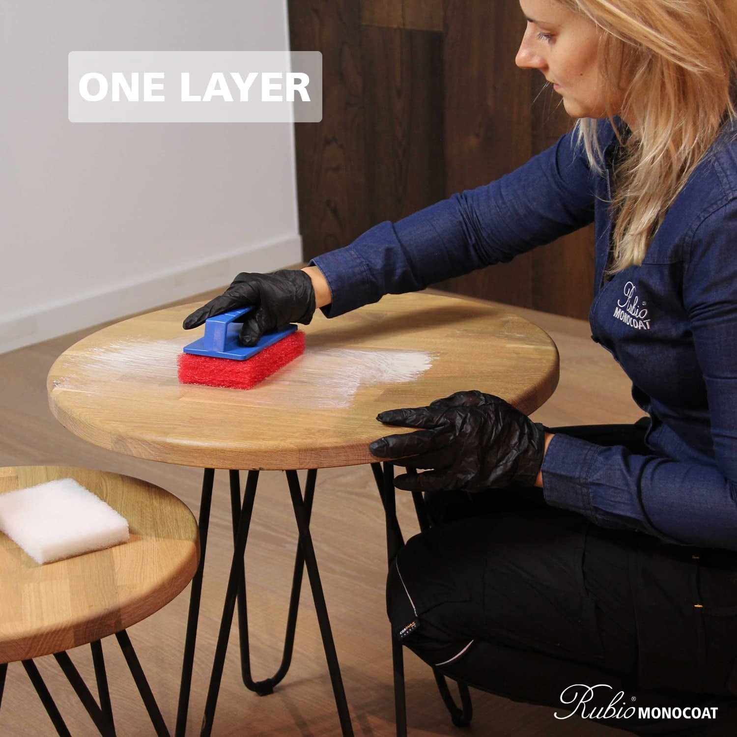 Rubio Monocoat Oil plus 2C, 350 Milliliters, Pure, Interior Wood Stain and Finish, Food Safe, Easy One-Coat, Linseed Oil, Plant Based, Voc/Solvent Free, Furniture & Flooring Hardwax Oil