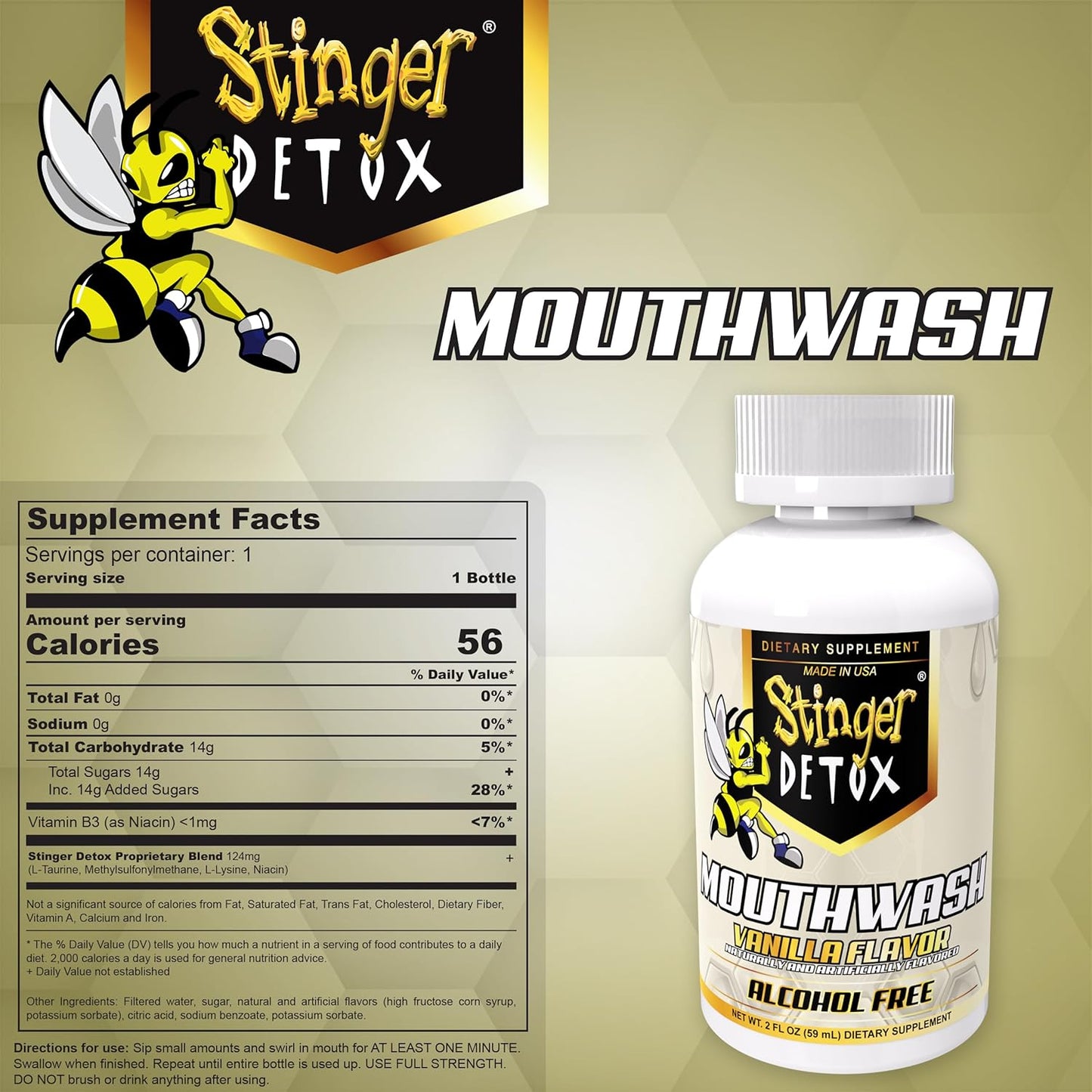 Stinger Detox Mouthwash 2 Fluid Ounce