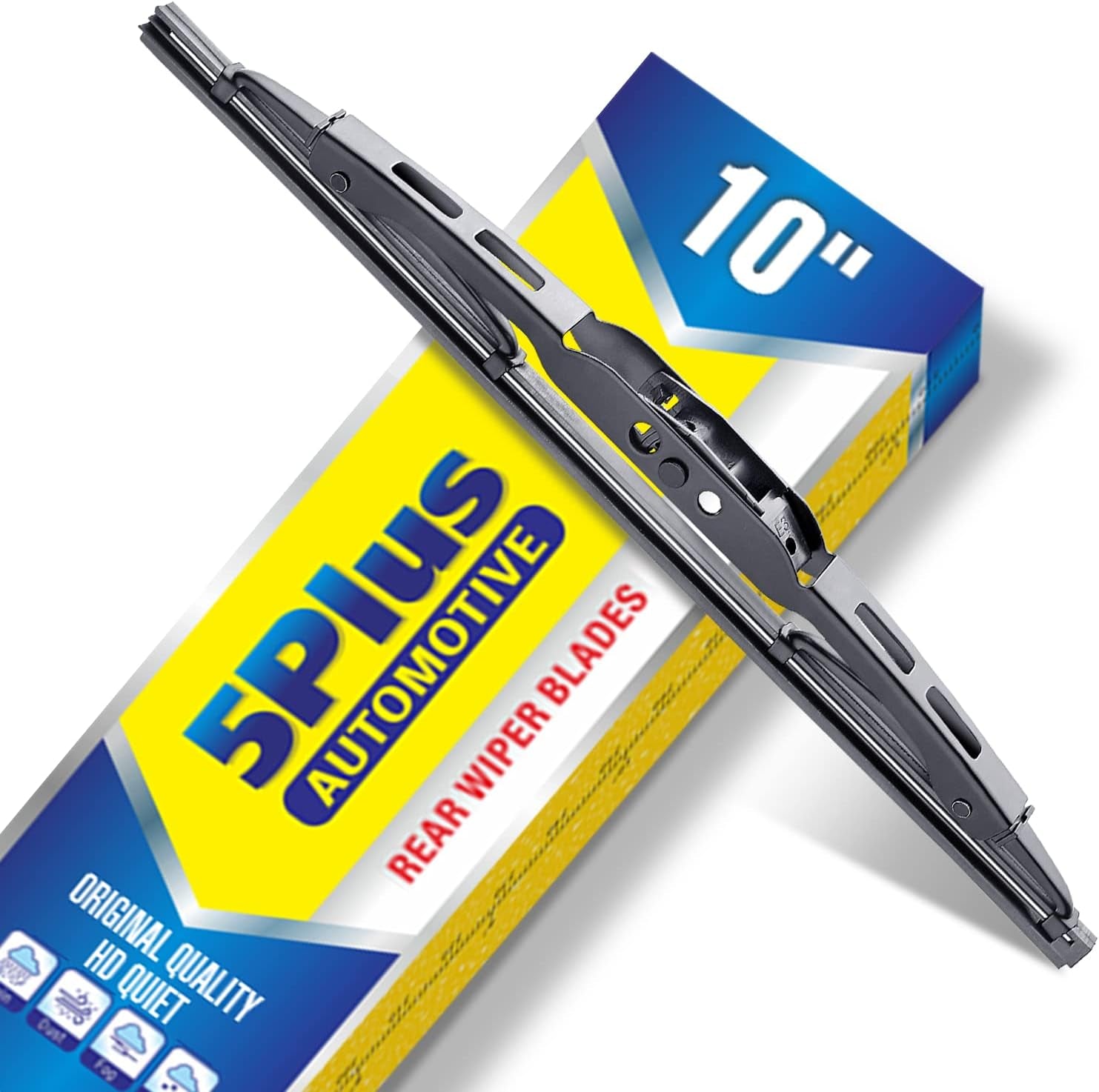 5 PLUS® 10 Inch Rear Wiper Blade Replacement for Jeep Compass 2017-2007 Patriot 2017-2007 /Ford Escape Focus 2007-2001 /Honda CR-V 2006-2002/Chevrolet Trax 2022-2013 Rear Windshield Wiper Blade(10-1)