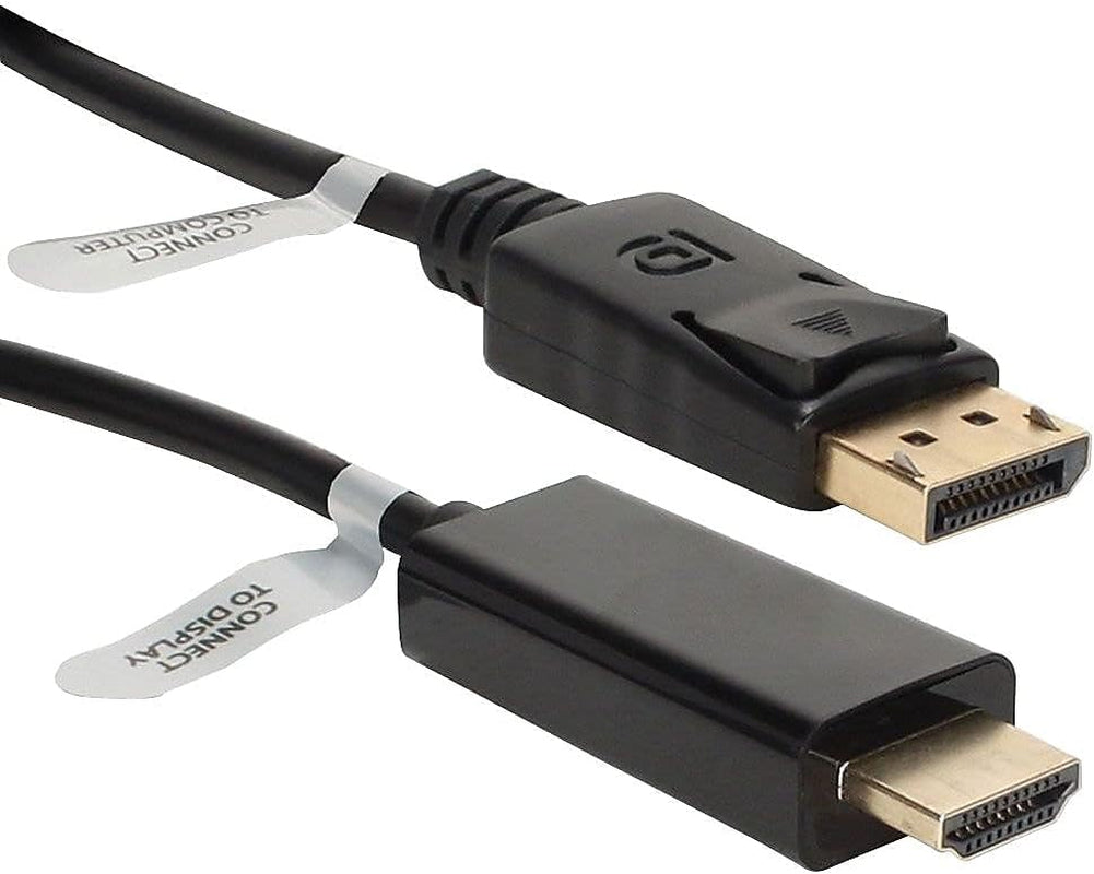 QVS DPHD-06 6' Displayport to HDMI Digital Black