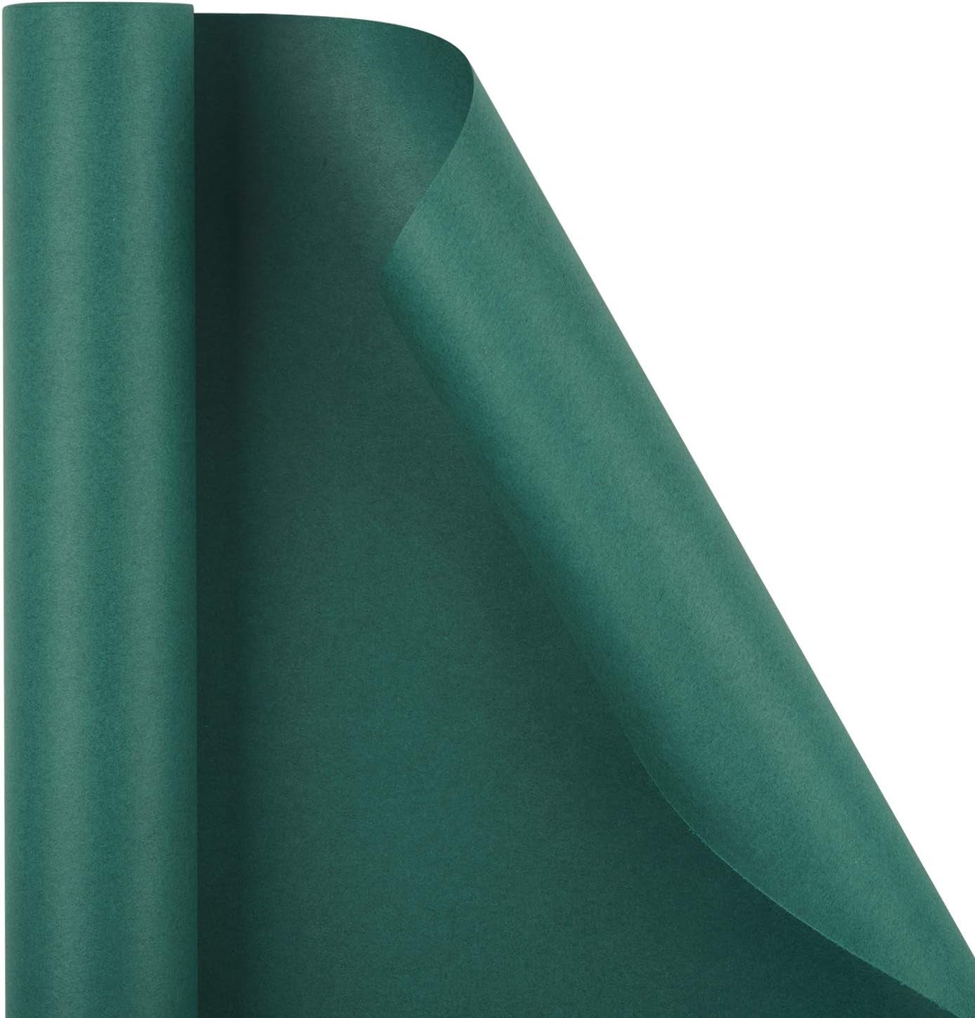 RUSPEPA Kraft Paper Roll - 17.5 Inches X 32.8 Feet - Recyclable Paper Perfect for Wrapping, Craft, Packing, Floor Covering, Dunnage, Parcel, Table Runner, Green