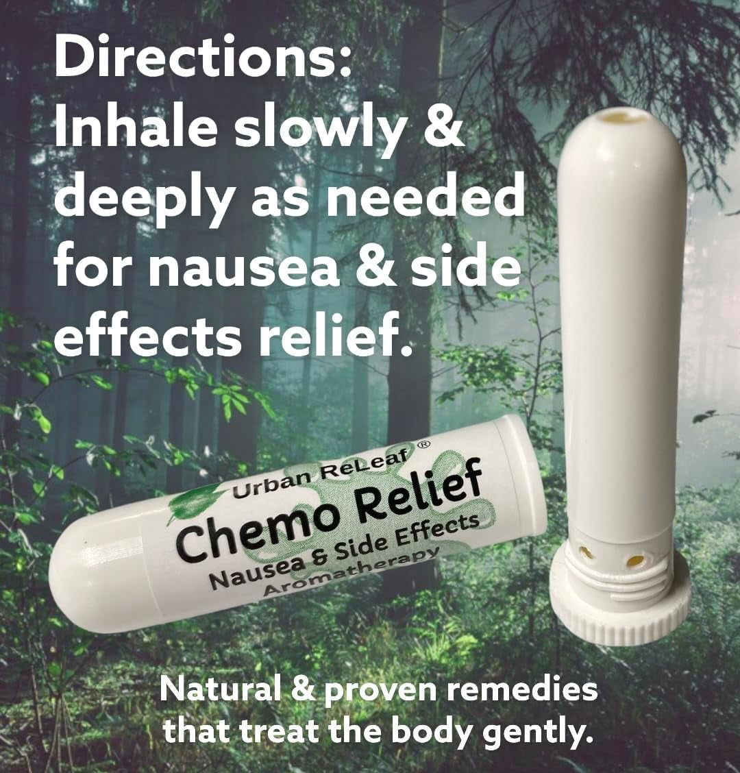 Urban Releaf Chemo Relief & Side Effects Aromatherapy! Fast Help! Soothe Upset Stomach, Queasy! 100% Natural Essential Oils!