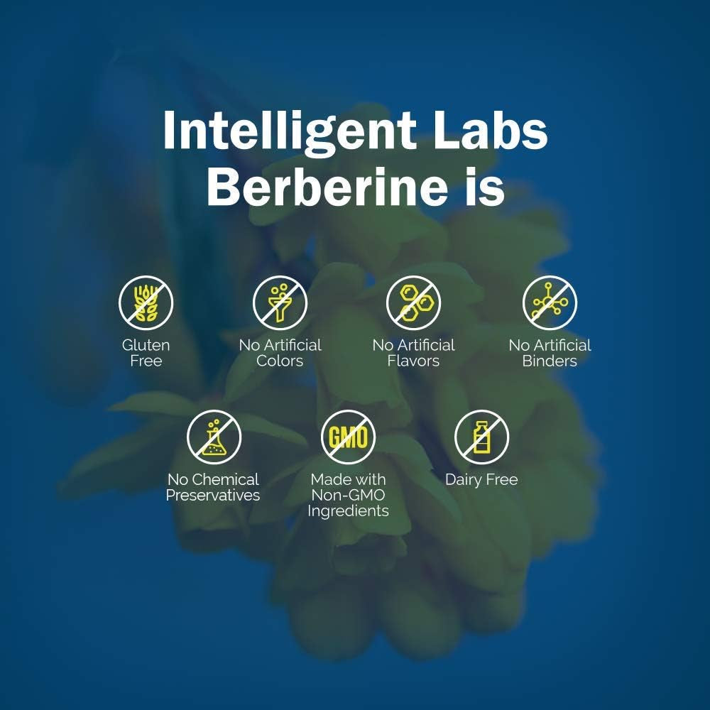 Intelligent Labs Berberine HCL Plus, 500Mg Each, 120 Capsules