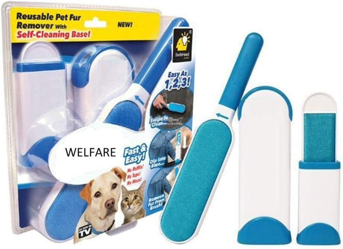 Hurricane Fur Wizard Pet Hair Remover & Lint Remover by Bulbhead, Fur Remover & Cat Hair Remover (1 Pack)