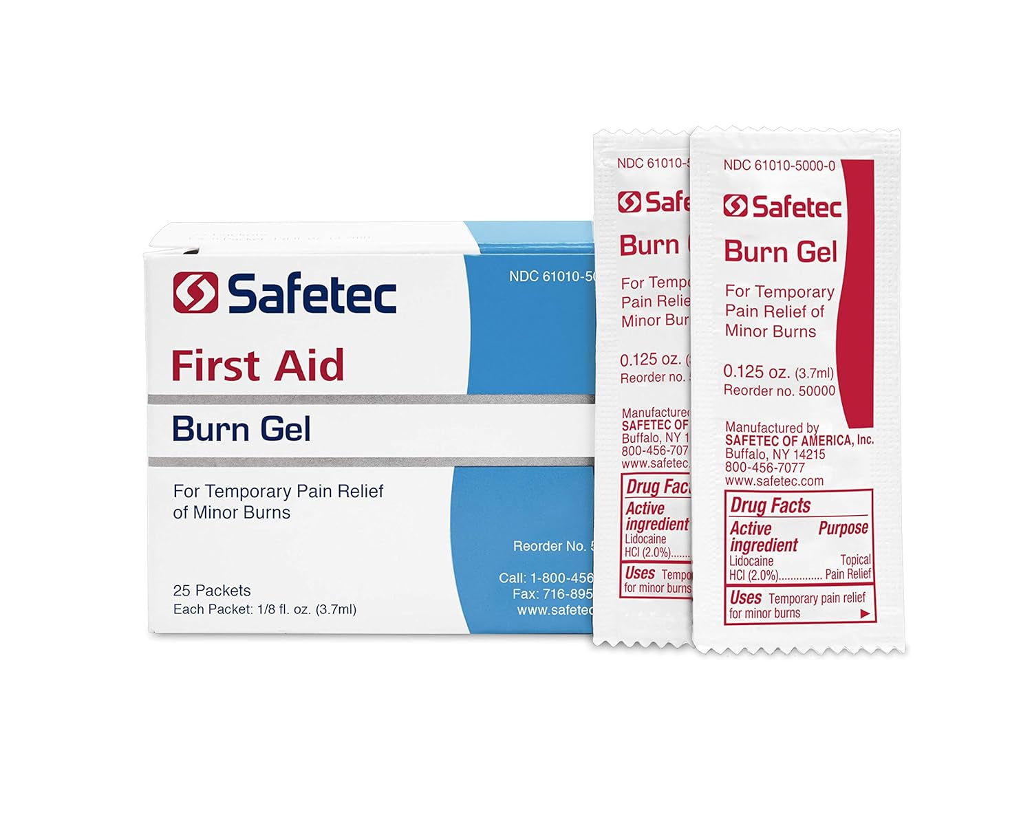 Safetec Burn Gel.125 Oz. Pouch 25 Ct. Box