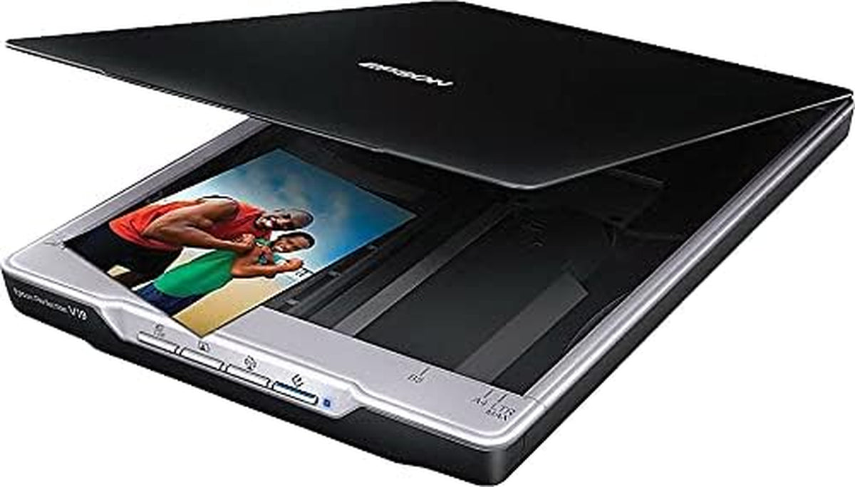 Epson Perfection V19 Color Photo & Document Scanner with Scan-To-Cloud & 4800 Dpi Optical Resolution , Black
