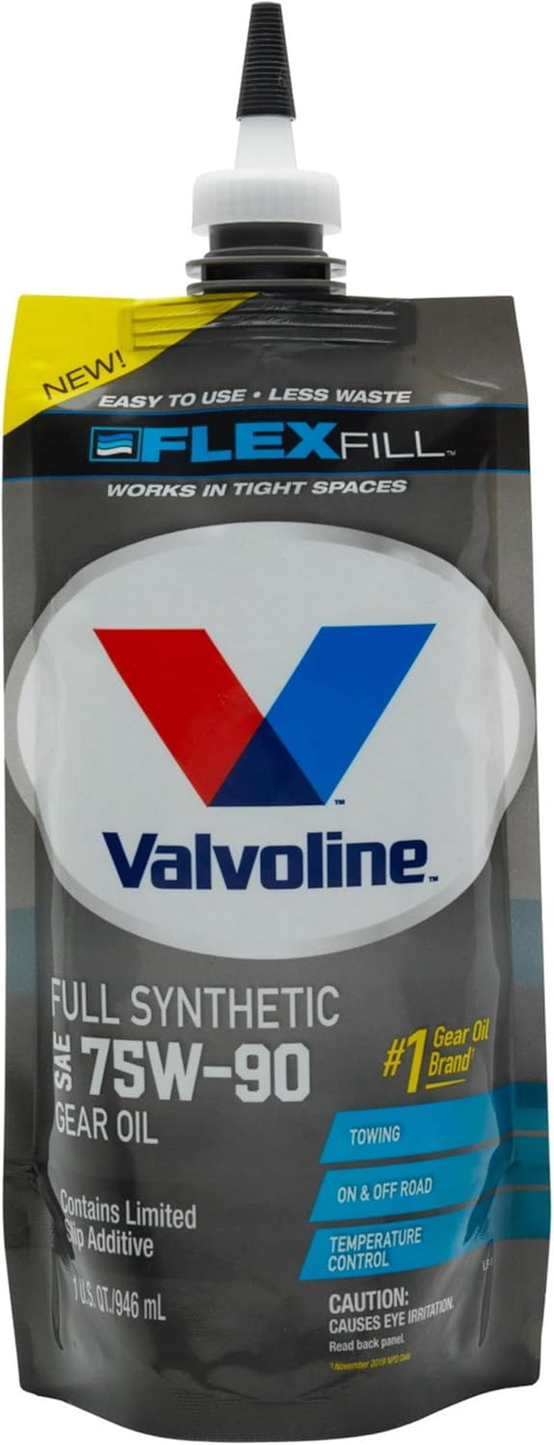 Valvoline Flexfill Full Synthetic SAE 75W-90 Gear Oil 1 QT Pouch