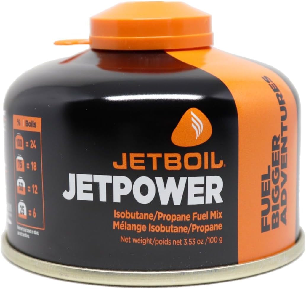 Jetboil Jetpower Fuel for Jetboil Camping and Backpacking Stoves, 100 Grams