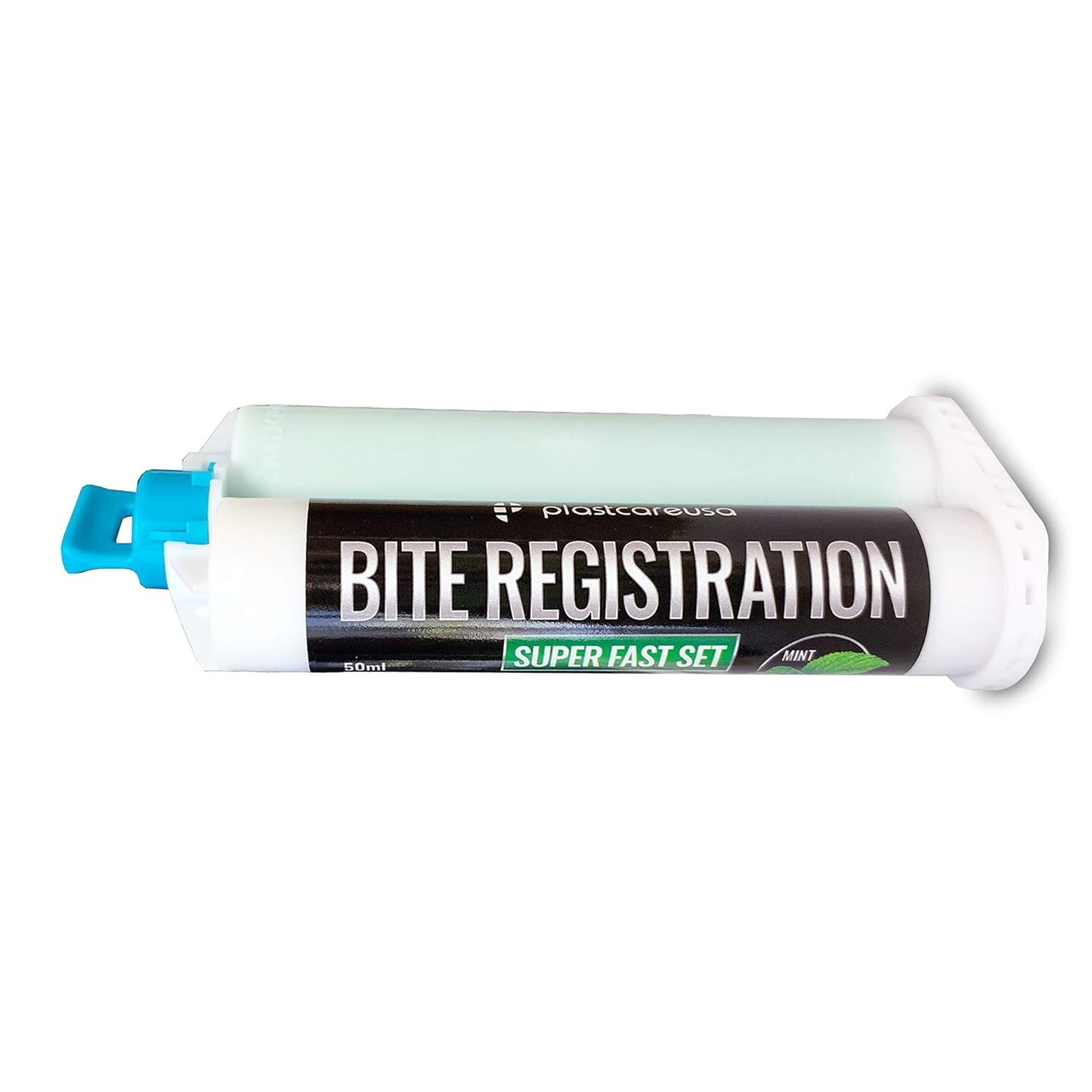 Bite Registration Material, Super Fast Set, Made in Germany Mint Flavor, Set of 2 50Ml Cartridges, No Mixing Tips