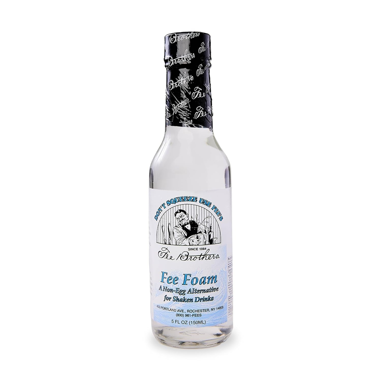 Fee Brothers Fee Foam - Cocktail Foamer and Mixer, Egg Substitute, Vegan-Friendly, Gluten Free, 5 Fl Oz