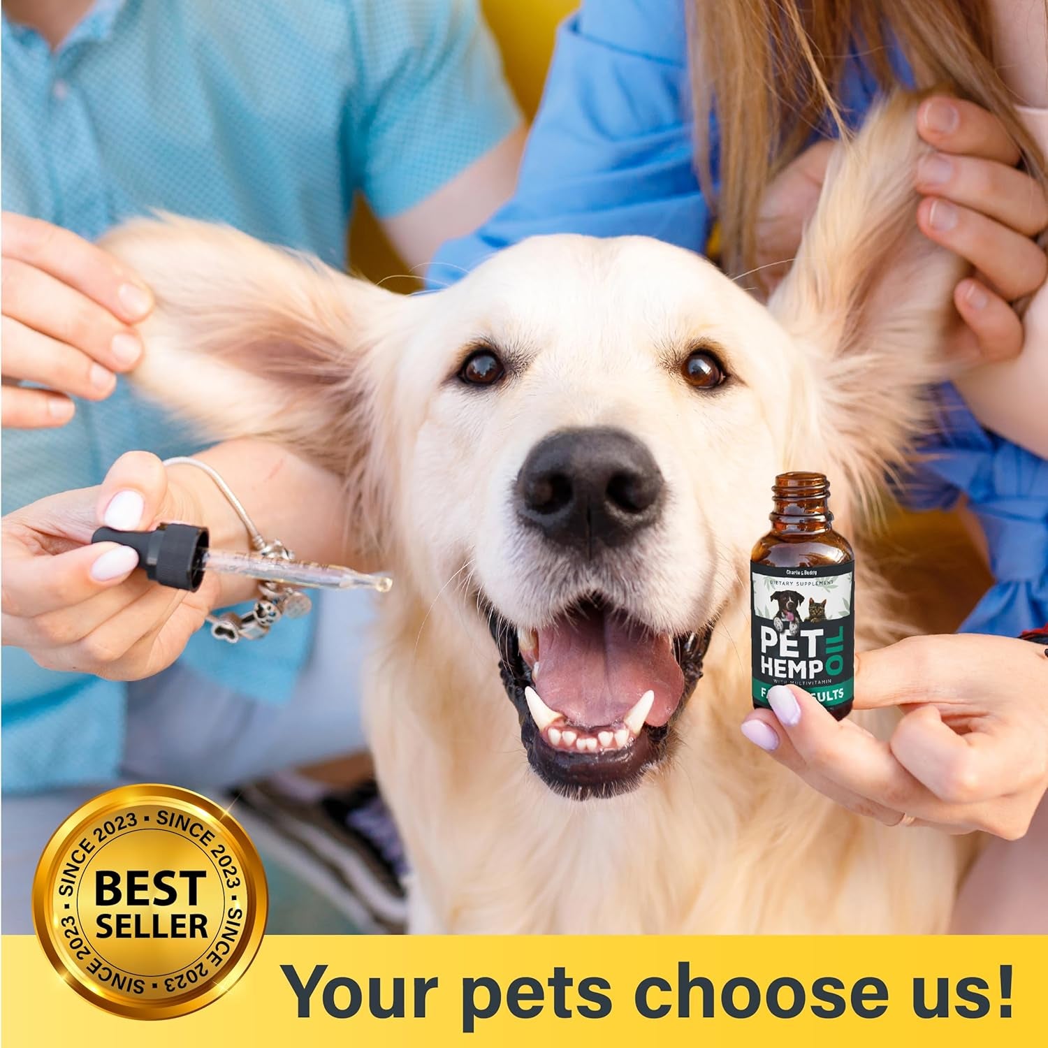 Charlie & Buddy Hemp Оil for Dogs Cats - Helps Pets with Аnxiеty, Pаin, Strеss, Slееp, Аrthritis, Sеizures Rеlief - Нiр Jоint Hеalth - Cаlming Trеats
