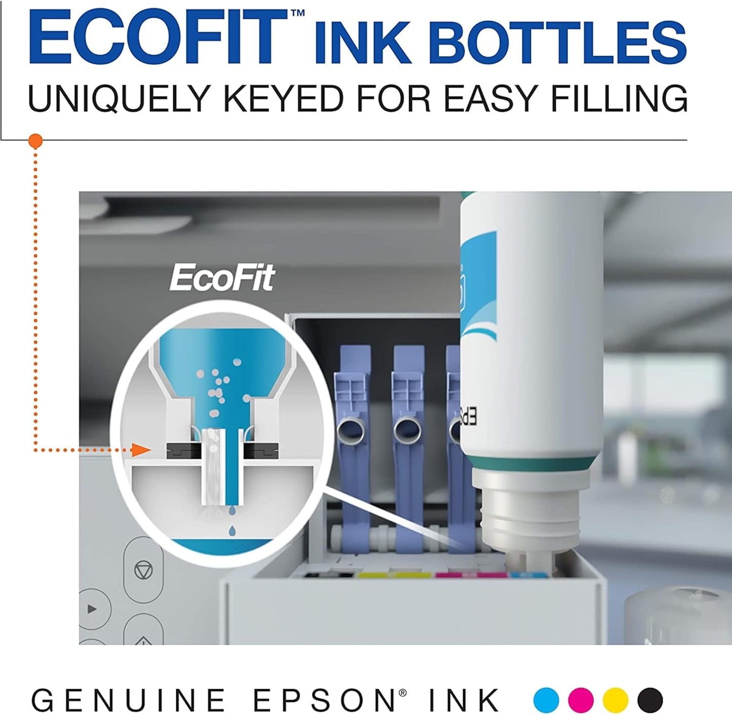 EPSON 542 Ecotank Ink Ultra-High Capacity Bottle Black (T542120-S) Works with Ecotank Pro ET-5150, ET-5170, ET-5180, ET-5800, ET-5850, ET-5880, ET-16600, ET-16650