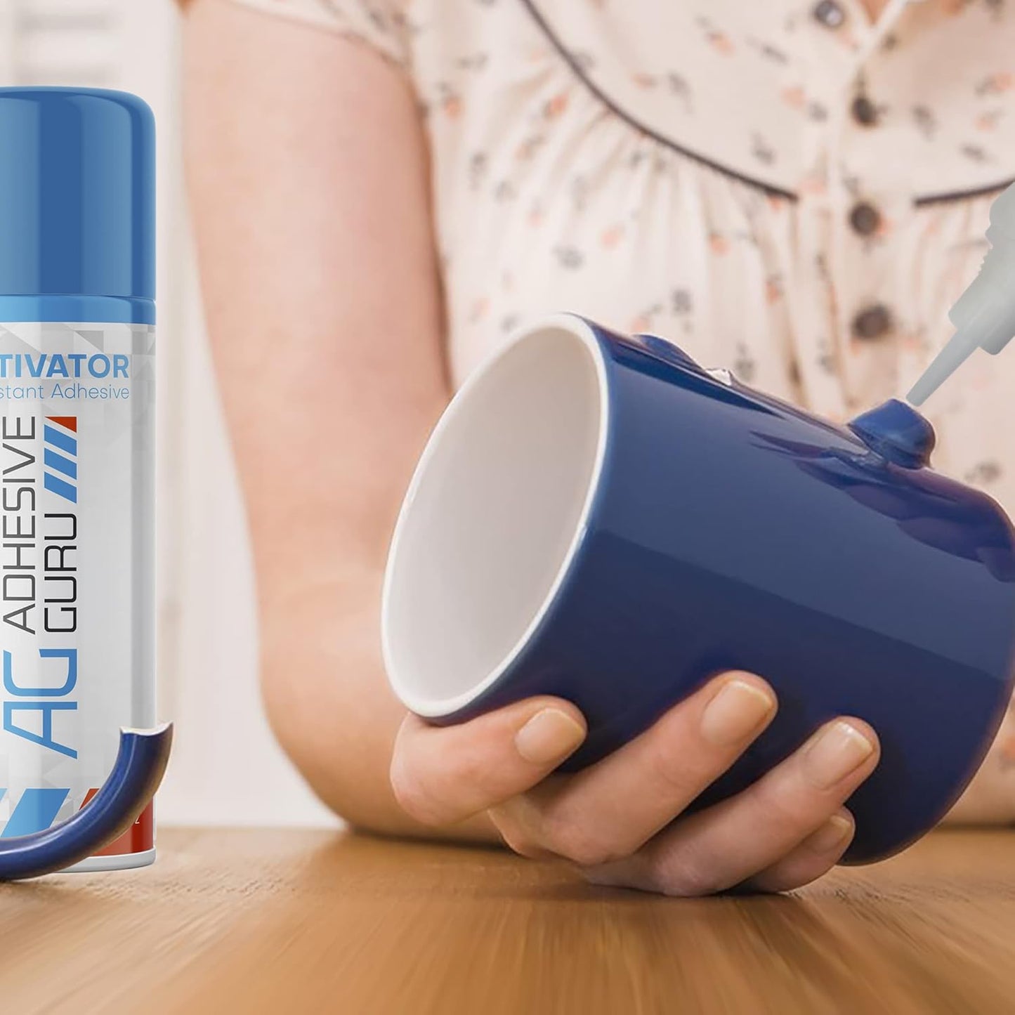 Adhesive Guru CA Glue Accelerator Spray (6.75 Fl Oz) Aerosol Activator for Super Glues