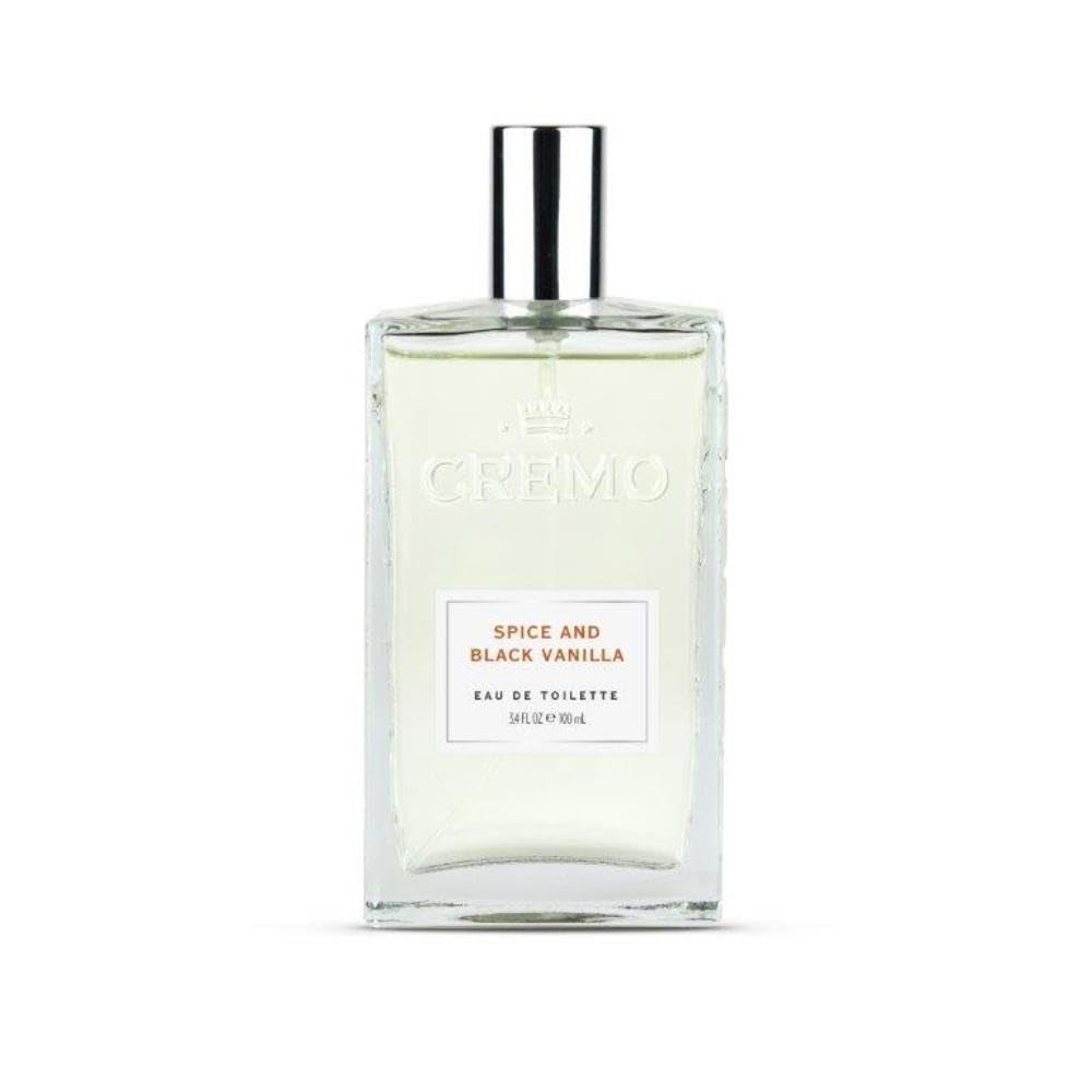 Cremo Spice & Black Vanilla Cologne Spray, an Explosion of Vibrant Spices, Tobacco and Black Vanilla, 3.4 Fl Oz