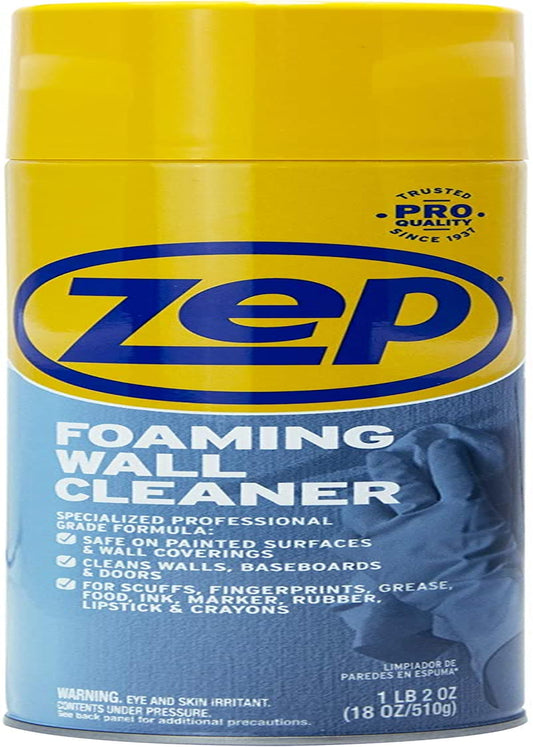 Zep ZUFWC18 Foaming Wall Cleaner, 18 Oz, Clear