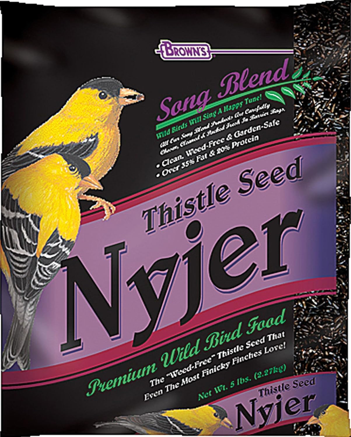 F.M. Brown'S Song Blend Nyjer Thistle Seed for Pets, 2-Pound