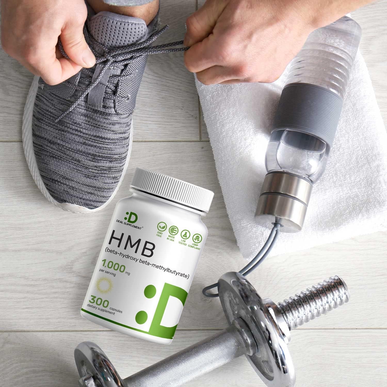 DEAL SUPPLEMENT Ultra Strength HMB Supplements 1000*Mg per Serving, 300*Capsules | Third Party Tested | Supports Muscle Growth, Retention
