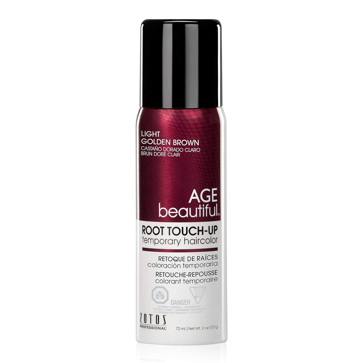 AGE Beautiful Root Touch up Hair Color Spray | Touch-Up Gray Concealer | Temporary Cover up | Adds Volume & Covers Thinning Patches | Water, Sweat, Stain Resistant