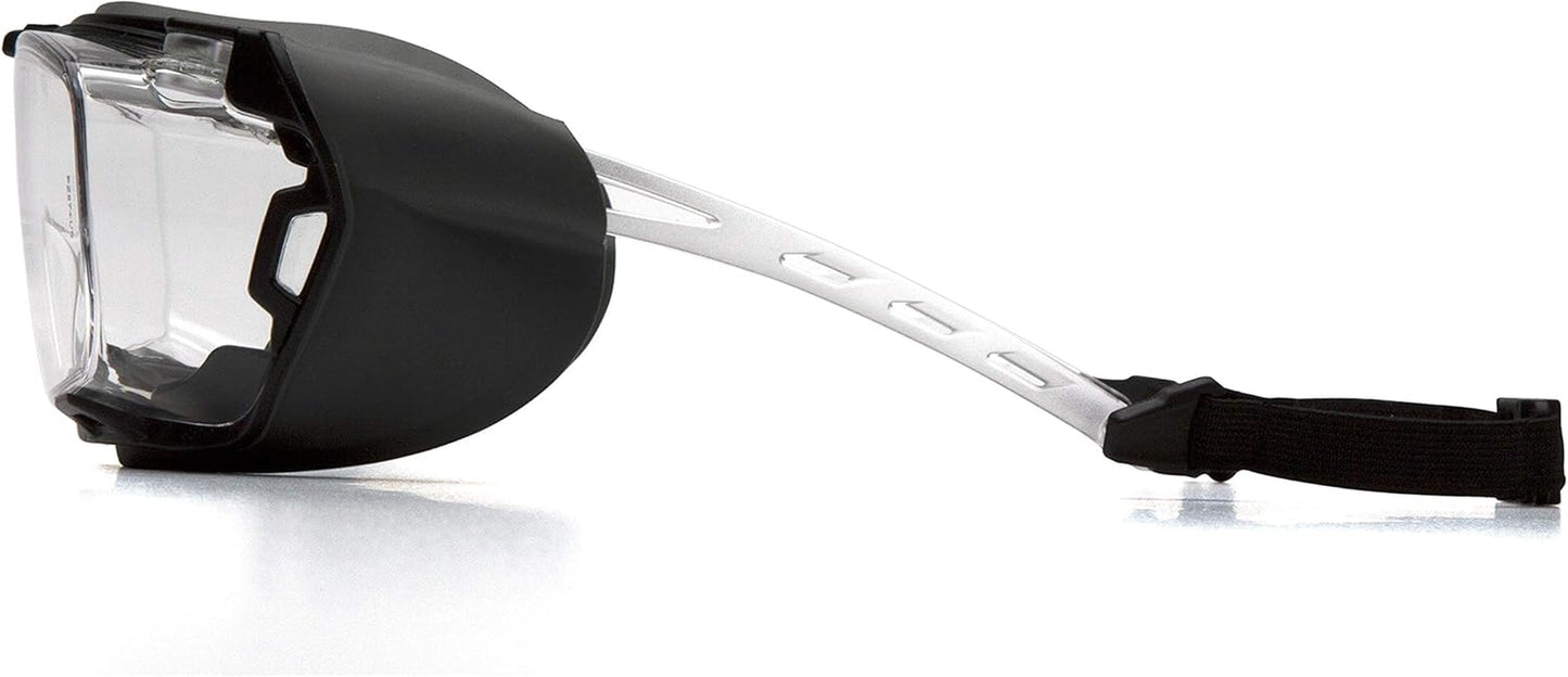 Pyramex Cappture over Prescription Safety Glasses, Clear H2MAX Anti-Fog Lens W/Rubber Gasket