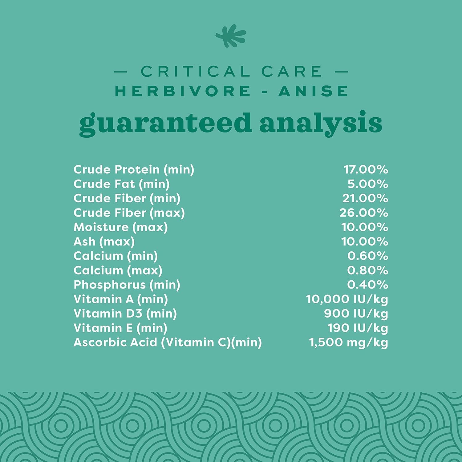 Oxbow Critical Care Herbivore - Nutritionally Complete Feeding Assist Formula for Small Animals & Pets - Critical Care Herbivore Anise (454G)