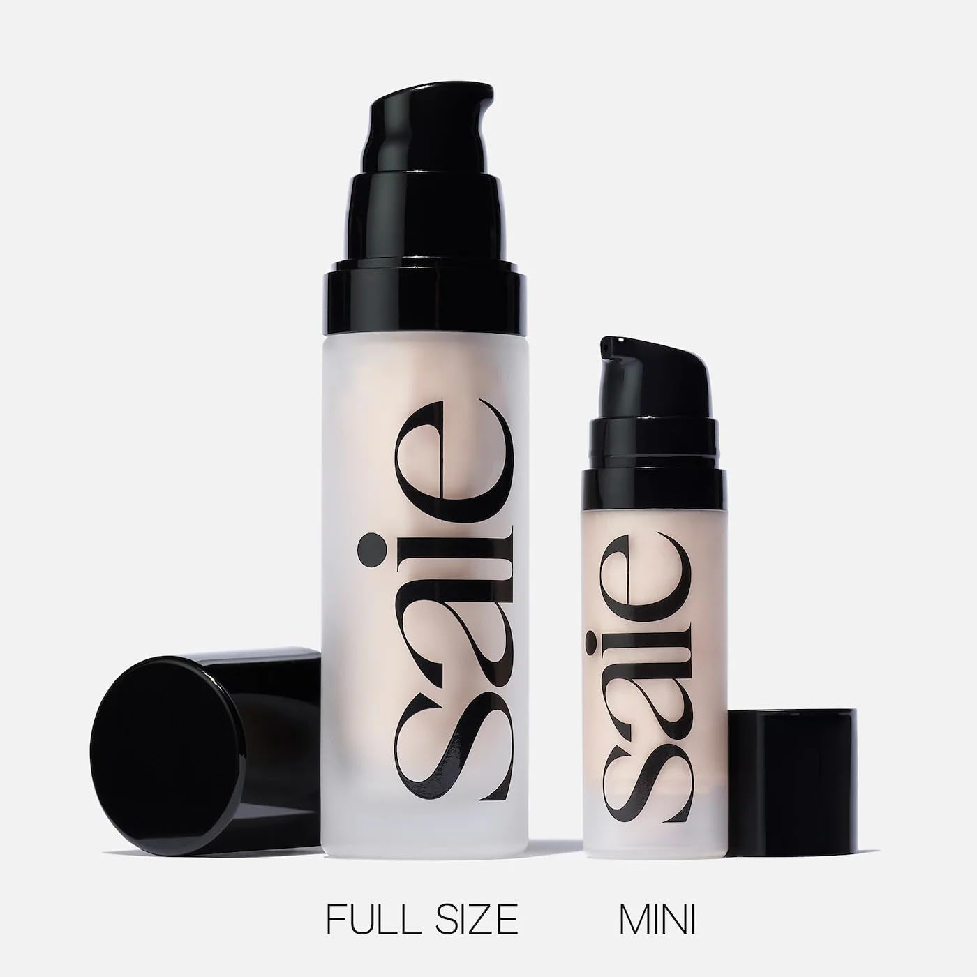 Saie Mini Glowy Super Gel Lightweight Illuminator - Luminizer + Makeup Primer for Glowing Skin - Enriched with Vitamin C + Hydrating Squalane Oil - Wear Alone or under Makeup - Starglow (0.5 Oz)