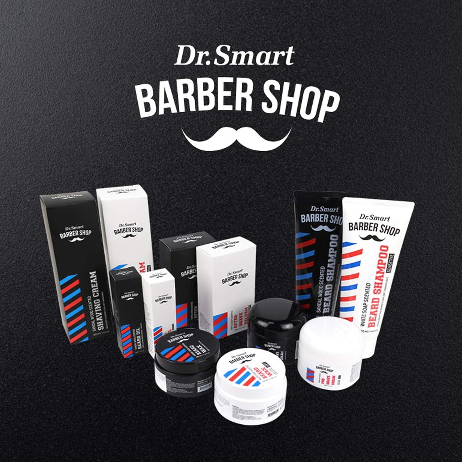 Dr. Smart Barber Shop Beard Shampoo [2 Types: Sandal Wood & White Soap] 250Ml (White Soap)