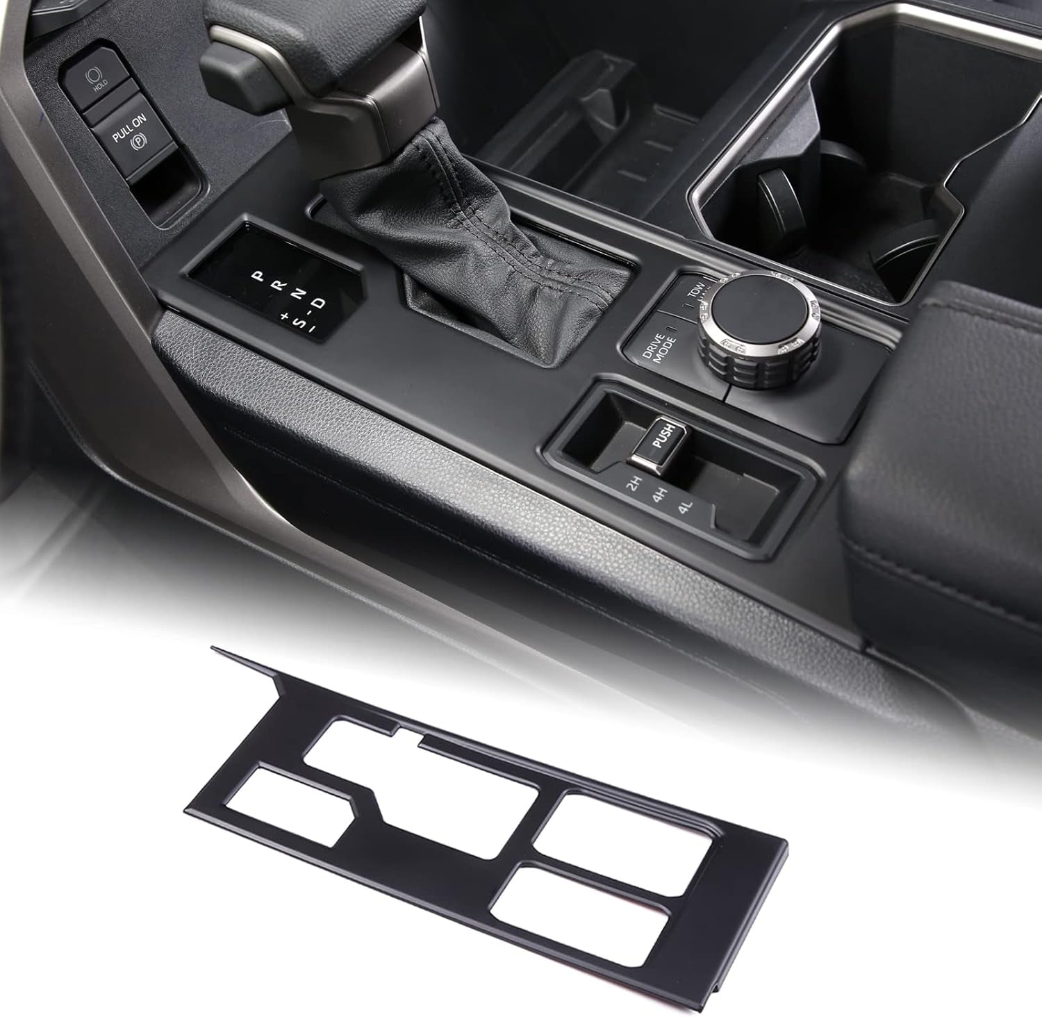 Aunginsy Central Control Gear Shift Panel Trim Cover Compatible with Toyota Tundra/Sequoia 2022-2024 Truck Gear Shifter Console Anti-Scratch Panel Frame Decorative Sticker Protection ABS Accessories