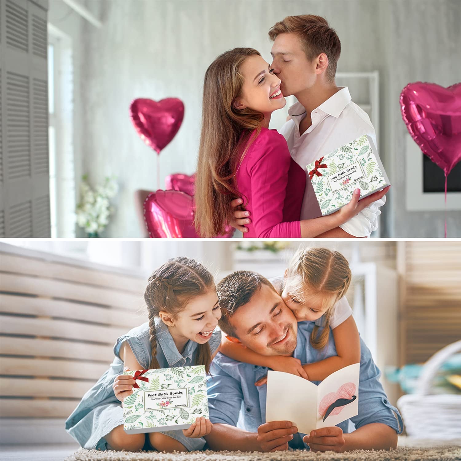 Bath Foot Bombs, 16 Pack Foot Soak with Bath Salt and Tea Tree Oil. Organic Natural Handmade Aroma Pure Essential Oil Bubble Foot Balls for Foot Callus, Dry Cracked, Stubborn Foot Odor Scent.