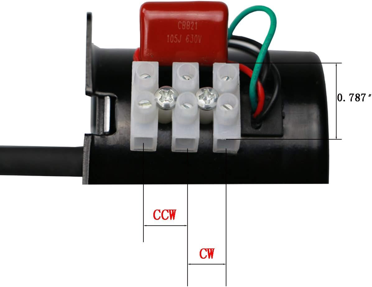 60RPM Reducer Motor Dual Bearing Synchronous Gear AC Motor CW/CCW Control 115V 60Hz 10W 60KTYZ