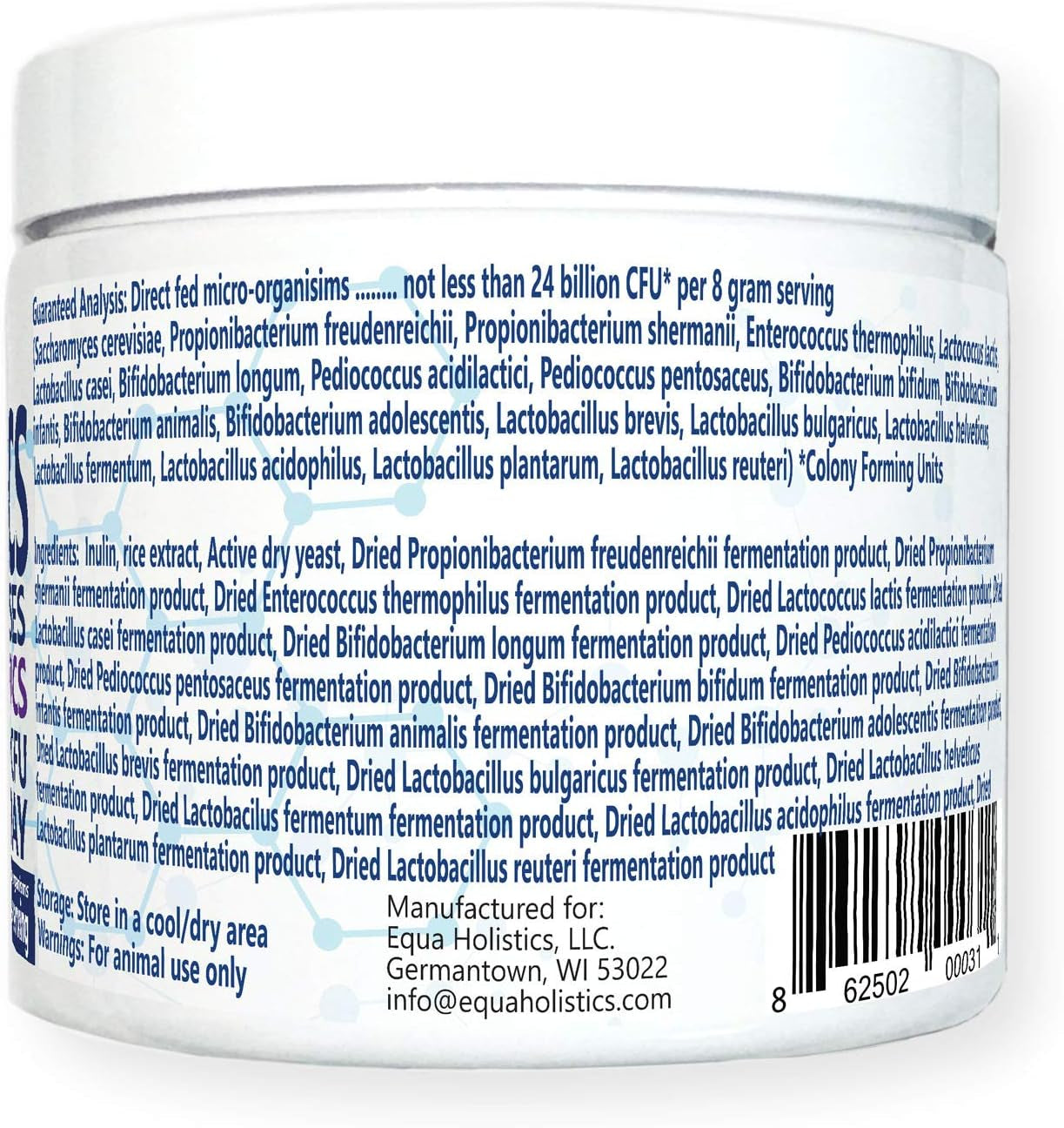 Healthygut™ Probiotics for Horses Dietary Supplement, All-Natural Digestive System Maintenance Formula (30 Days)