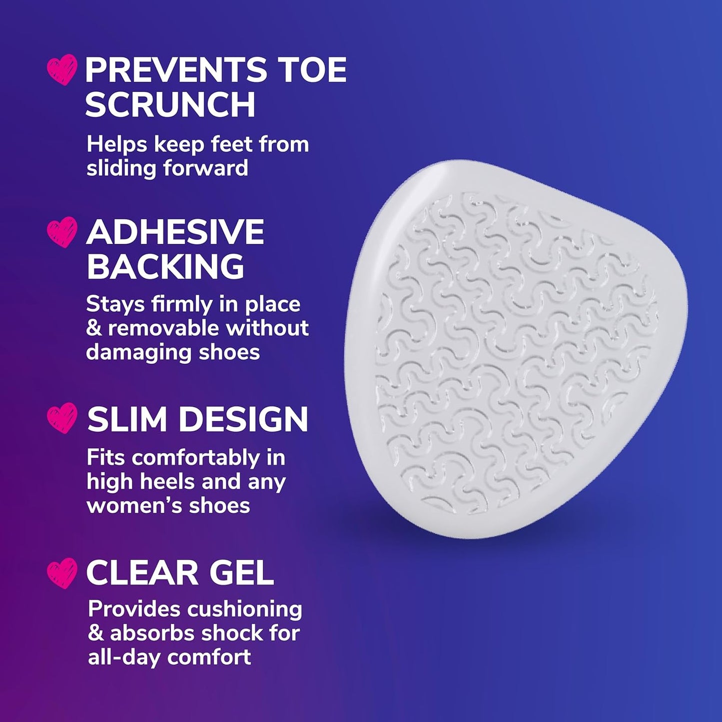 Dr. Scholl'S Ball of Foot Cushions for High Heels (One Size) // Relieve and Prevent Ball of Foot Pain with Discreet Cushions That Absorb Shock and Make High Heels More Comfortable