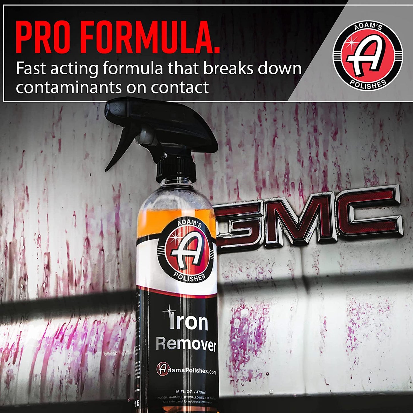 Adam'S Polishes Iron Remover (2-Pack) - Iron Out Fallout Rust Remover Spray for Car Detailing | Remove Iron Particles in Car Paint, Motorcycle, RV & Boat | Use before Clay Bar, Car Wax or Car Wash