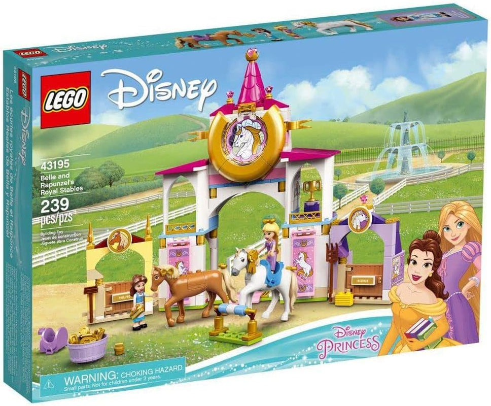 LEGO Disney Belle and Rapunzel’S Royal Stables 43195 Building Kit; Great for Inspiring Imaginative, Creative Play (239 Pieces)