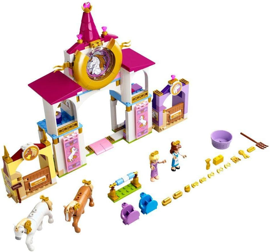 LEGO Disney Belle and Rapunzel’S Royal Stables 43195 Building Kit; Great for Inspiring Imaginative, Creative Play (239 Pieces)
