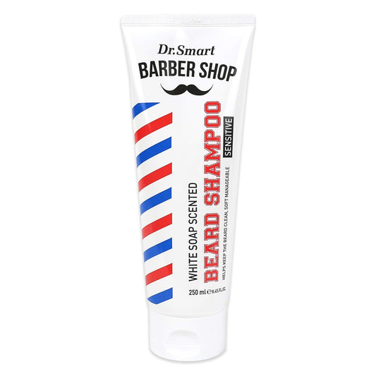 Dr. Smart Barber Shop Beard Shampoo [2 Types: Sandal Wood & White Soap] 250Ml (White Soap)