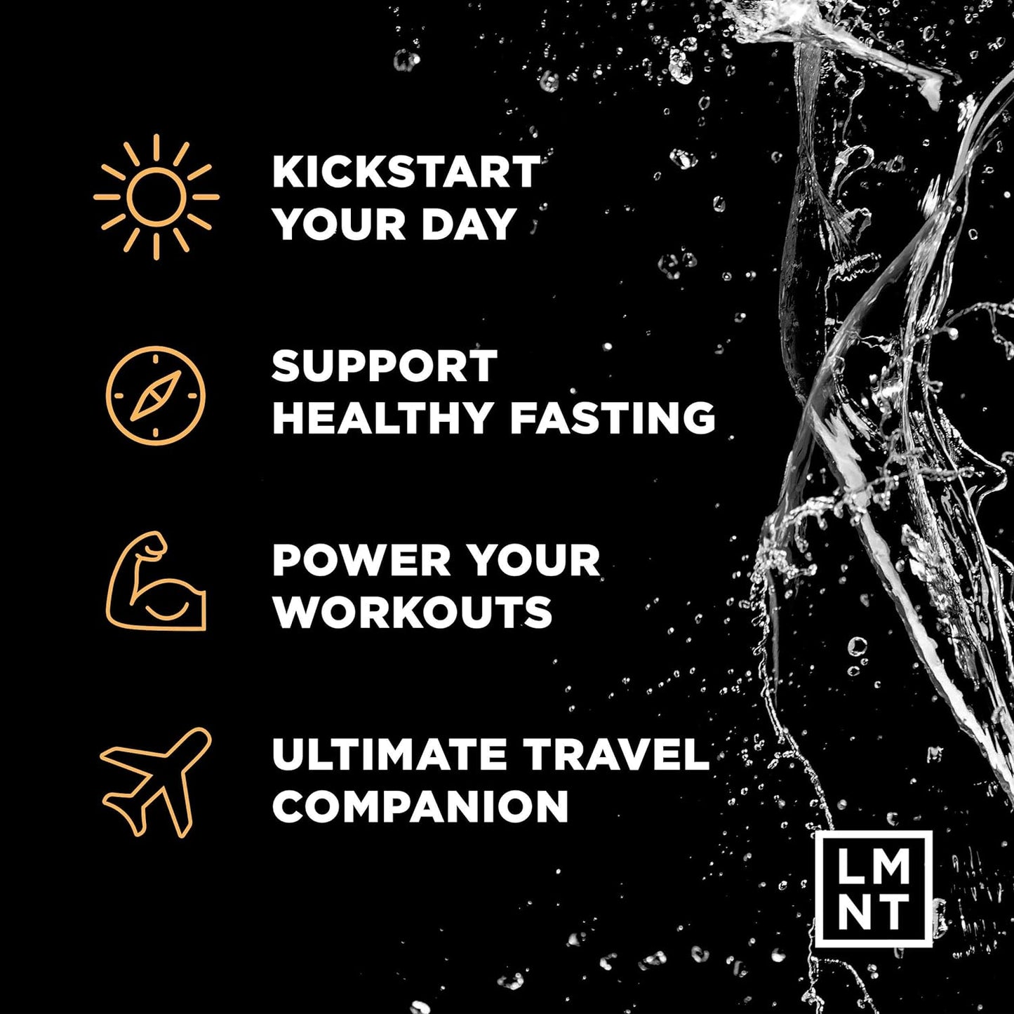 LMNT Keto Electrolyte Powder Packets| Paleo Hydration Powder| No Sugar, No Artificial Ingredients | Orange Salt | 30 Stick Packs