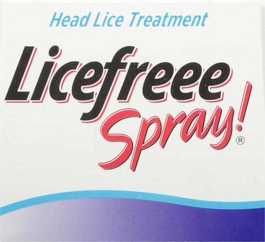 Licefreee Spray, Tec Labs Head Lice Spray, 6 Fl Oz, Includes Professional Metal Nit and Lice Comb, Easy Use Lice Treatments for Kids & Adults, Kills Head Lice, Eggs, Super Lice on Contact