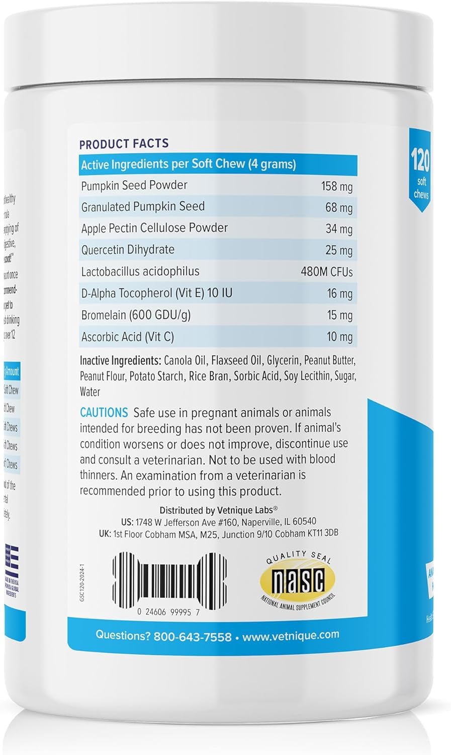 Glandex Anal Gland Soft Chew Treats with Pumpkin for Dogs Digestive Enzymes, Probiotics Fiber Supplement for Dogs Boot the Scoot (Peanut Butter Chews, 120Ct)