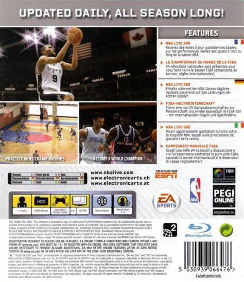 NBA Live 09 - Playstation 3