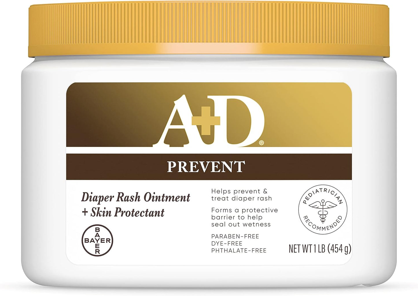 A+D Original Diaper Rash Ointment, Skin Protectant with Lanolin and Petrolatum, (Packaging May Vary) Cream 16 Ounce (Pack of 1)