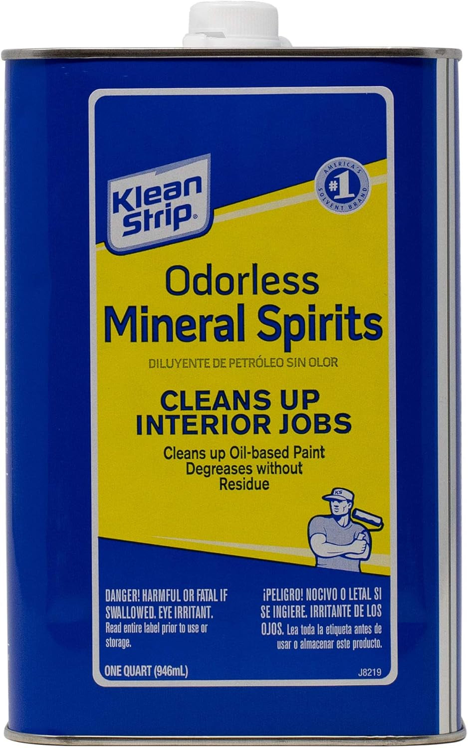 KLEAN-STRIP Odorless Mineral Spirits, 1 Quart (Pack of 1)