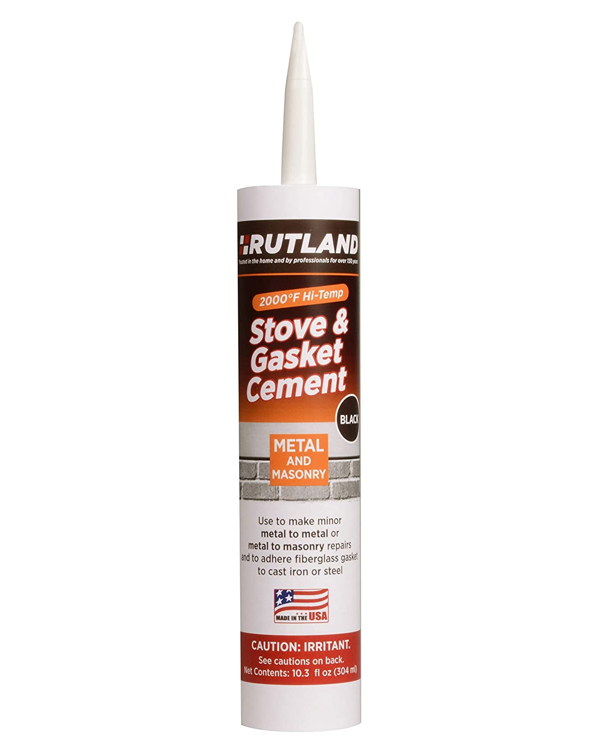 Rutland Stove Gasket Cement Black 10.3 Oz Cartridge - 78