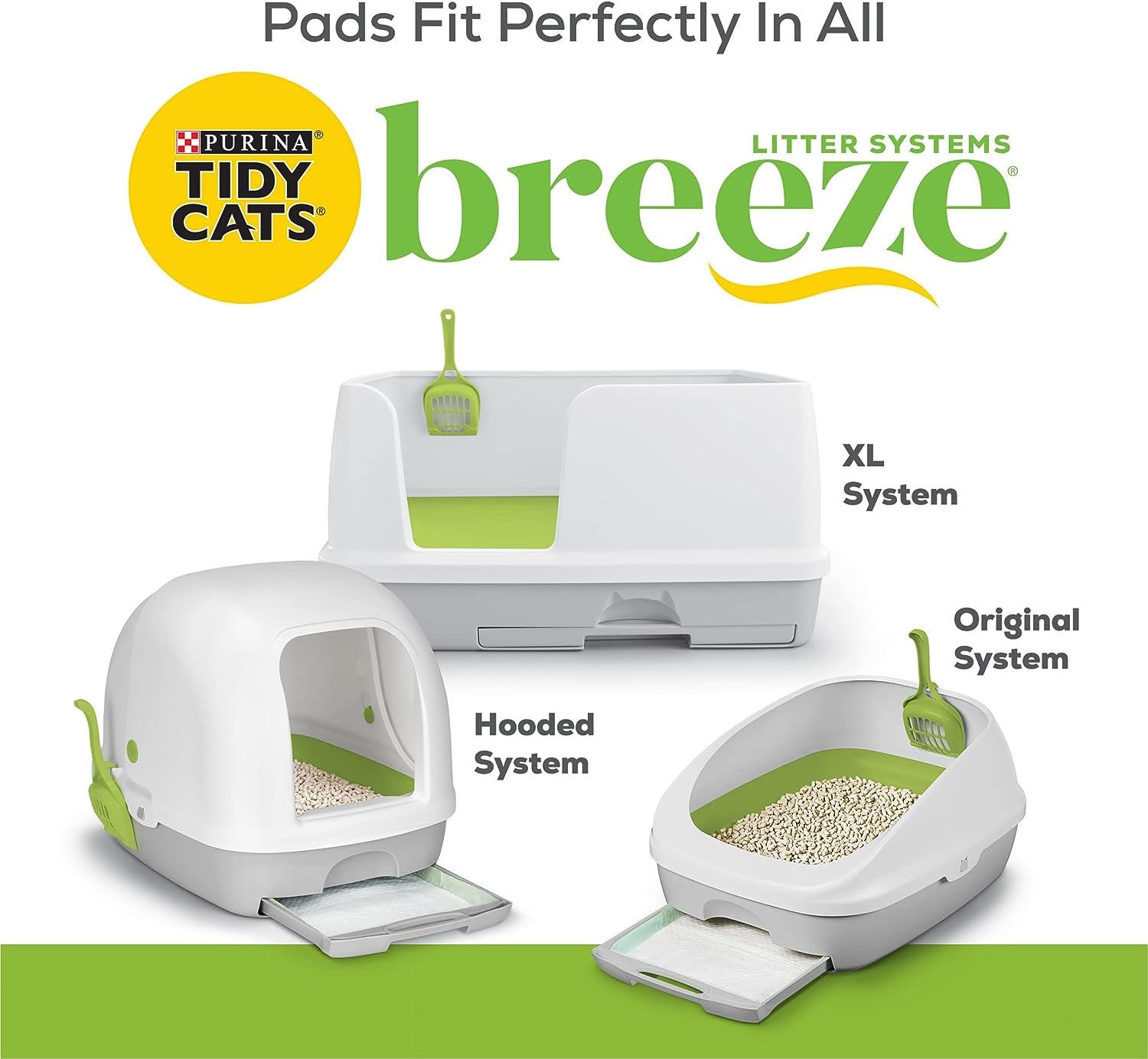 Purina Tidy Cats Cat Litter Breeze Pads Refill Pack Multi Cat Litter Pads - 8 Ct. Bags