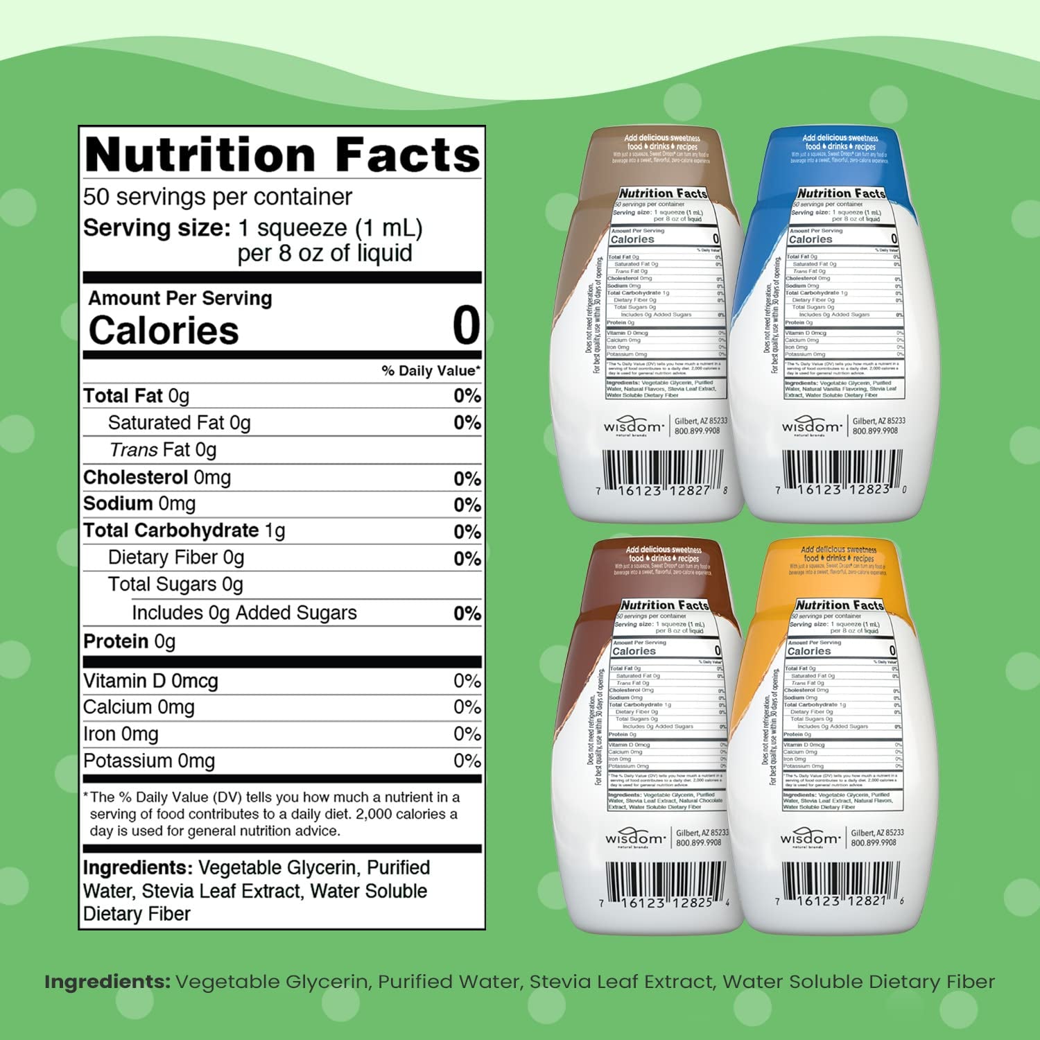 Sweetleaf Sweet Drops Stevia Liquid Sweetener Variety Pack - Sweeten and Flavor Foods, Keto Coffee with Sugar Free, Zero Calorie, Non-Glycemic Response Sweetleaf Stevia Drops, 1.7 Fl Oz Ea (Pack of 4)