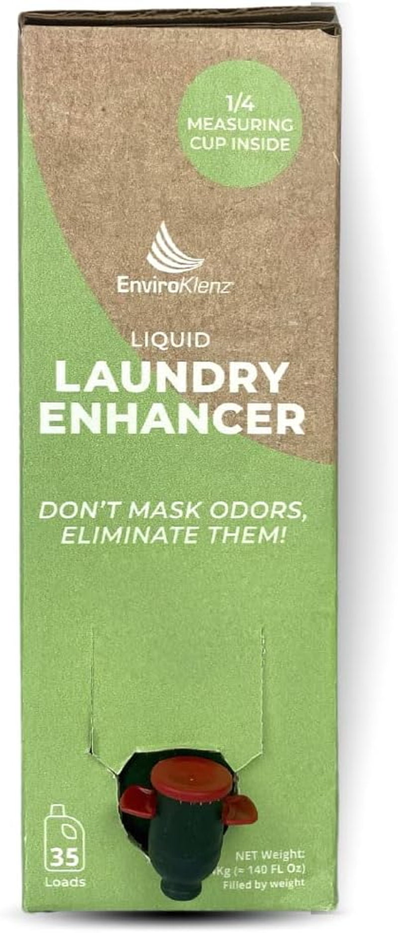 Enviroklenz Liquid Laundry Enhancer Additive (35 Loads) | Removes Chemical, Musty, Sweat and Body, Smoke, Fragrance, Pet Odors, and More | Non Toxic Laundry & Fragrance-Free